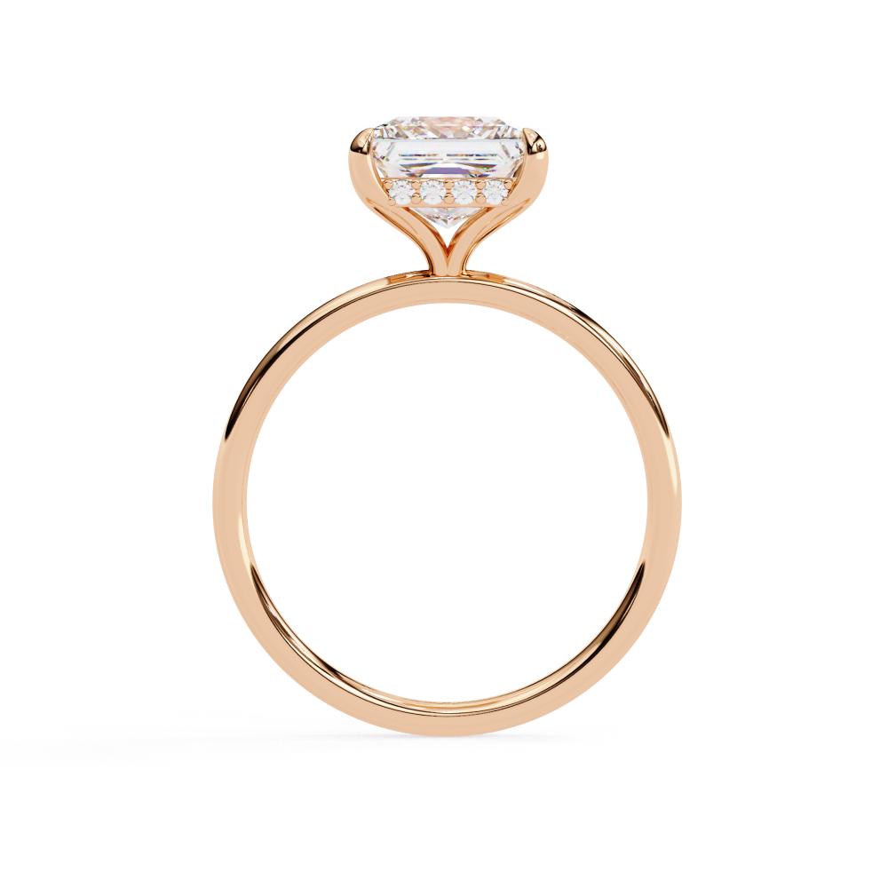 Elegant princess cut diamond ring for proposal