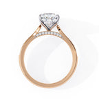 Affordable rose gold diamond pavé ring