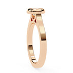 Classic round brilliant diamond bezel ring