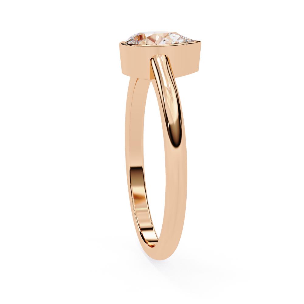 Affordable Lab Grown Diamond Engagement Ring in Rose Gold