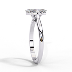 Classic Marquise diamond ring with sparkling pavé shoulders