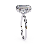 Elegant Emerald diamond solitaire ring for women