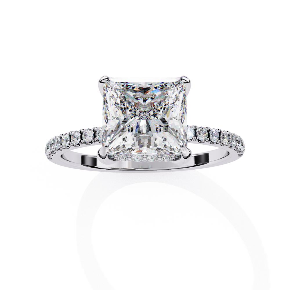 Princess cut diamond ring for engagement in Australia