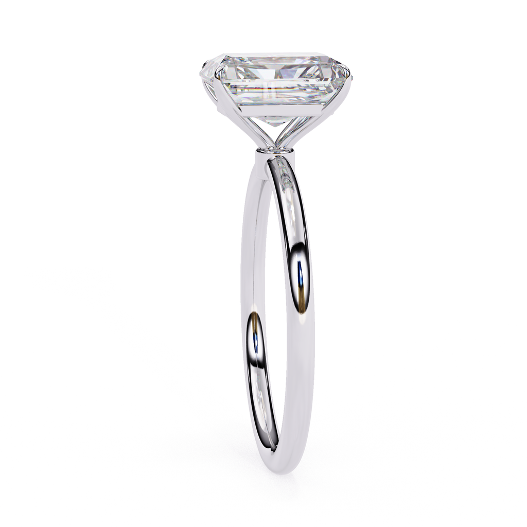 Elegant Radiant diamond solitaire ring for women