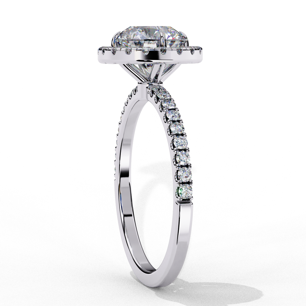 Sparkling round cut diamond ring