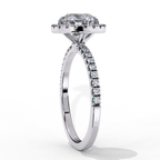 Sparkling round cut diamond ring