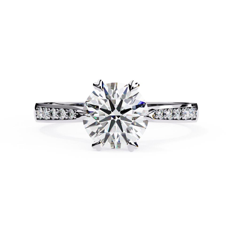 Affordable round shape diamond ring in Melbourne