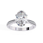 Oval shape diamond ring for engagement in Australia