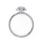 Statement Oval cut diamond engagement ring