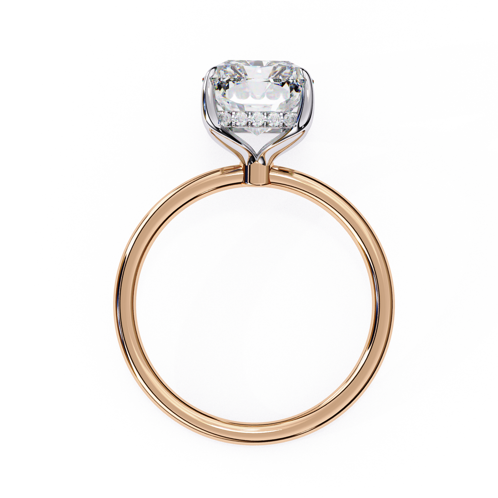 Elegant Radiant diamond solitaire ring for women