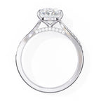 Affordable white gold diamond pavé ring