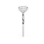 Modern square diamond solitaire engagement ring