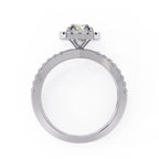 Diamond engagement ring in white gold