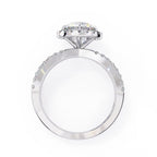 Diamond engagement ring in white gold
