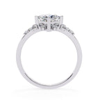Lab Diamond Ring in White Gold