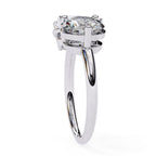 Elegant white gold engagement ring