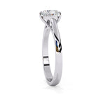 Classic diamond engagement ring in white gold for women