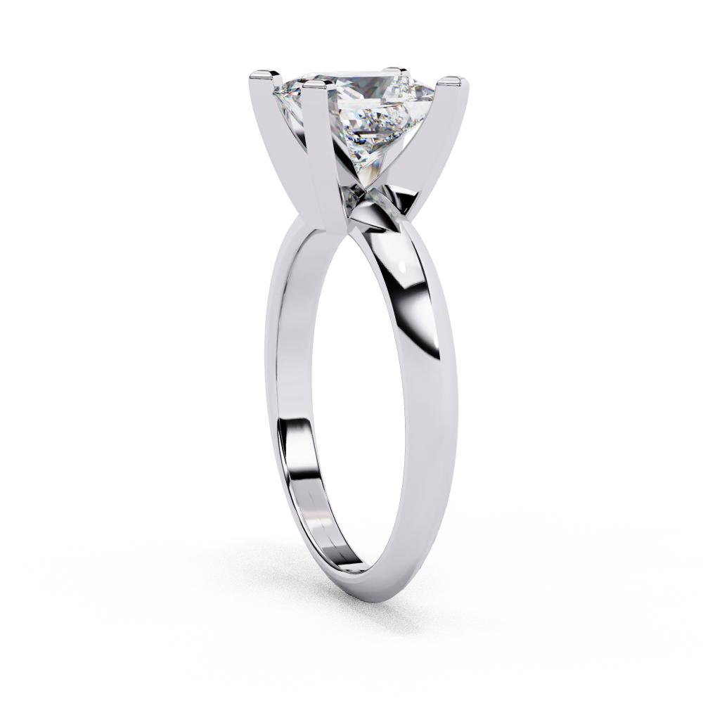 Princess Cut Solitaire Engagement Ring in Gold