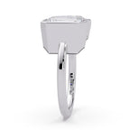 White Gold Toi et Moi engagement ring