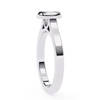 Classic round brilliant diamond bezel ring