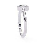 Affordable Lab Grown Diamond Engagement Ring in White Gold