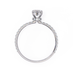 Classic Marquise diamond ring with sparkling pavé shoulders