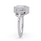 White Gold and Diamond Engagement Ring for Women