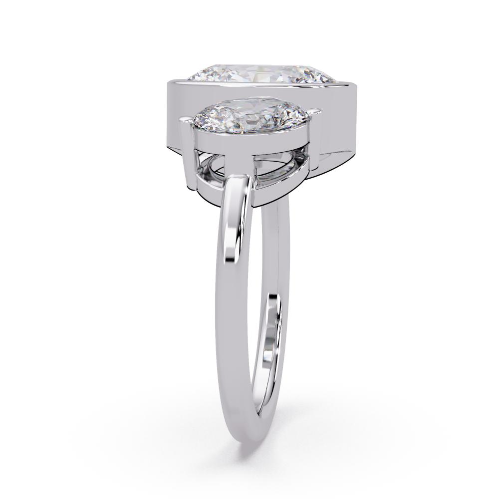 White Gold and Diamond Engagement Ring for Women