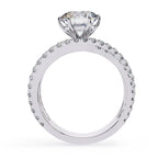 Affordable Lab Grown Diamond Engagement Ring in White Gold
