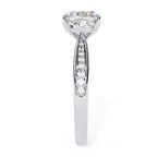Diamond pavé engagement ring in white gold