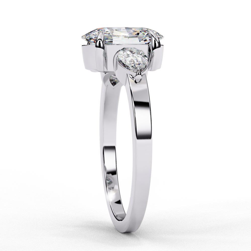 White Gold oval diamond ring for brides in Australia
