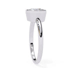 Affordable Lab Grown Diamond Engagement Ring in White Gold