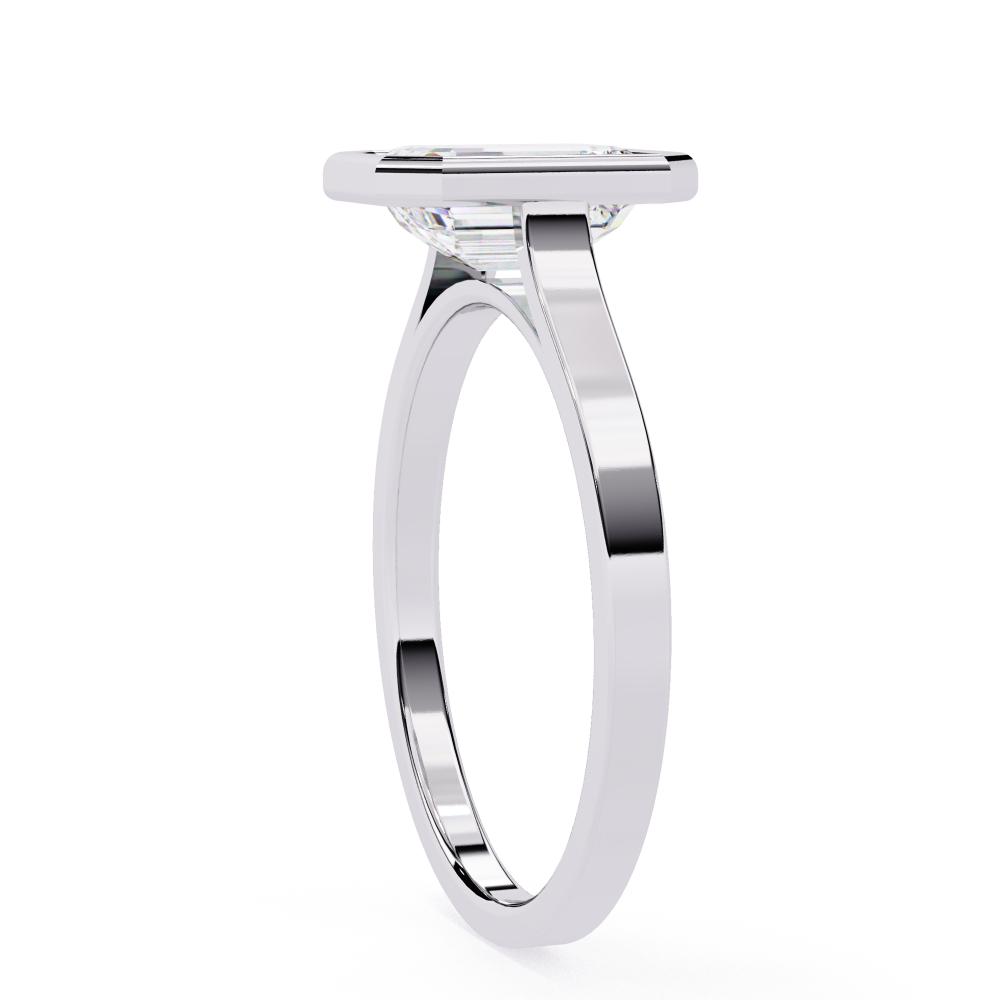 Affordable Lab Grown Diamond Engagement Ring in White Gold