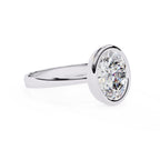 Unique Diamond Engagement Ring in White Gold