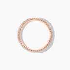 Classic yet modern diamond wedding band with refined pavé setting