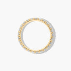 Classic yet modern diamond wedding band with refined pavé setting