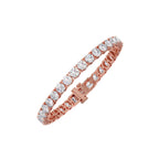 10ct Round Cut Diamond Tennis Bracelet in Gold