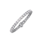 10ct Round Cut Diamond Tennis Bracelet in Gold