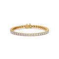 8ct Round Cut Diamond Tennis Bracelet in Gold