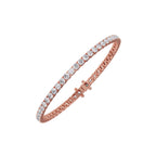 5ct Round Cut Diamond Tennis Bracelet in Gold