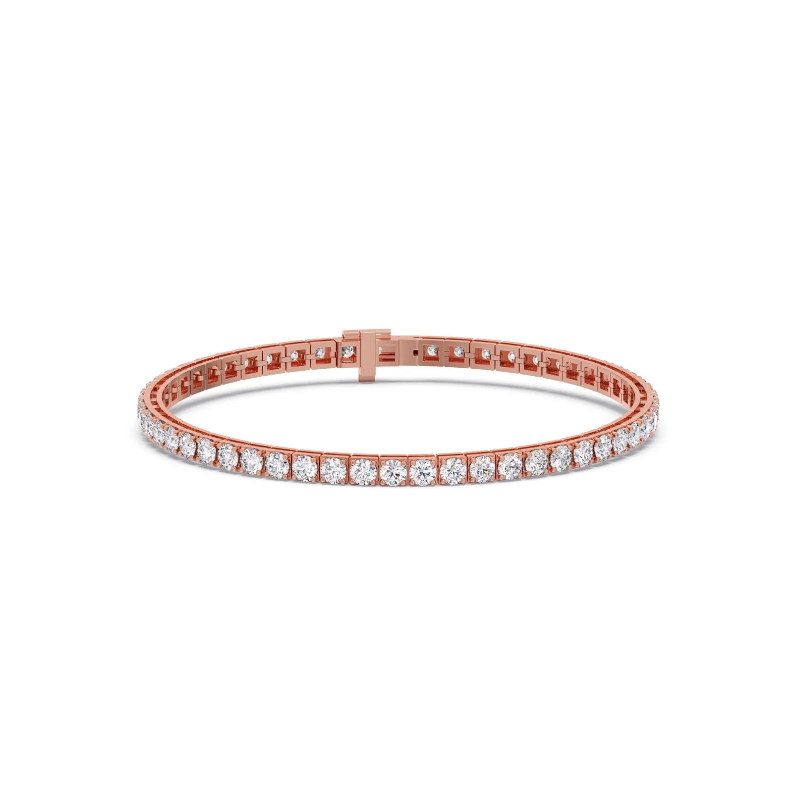 6ct Round Cut Diamond Tennis Bracelet in Gold
