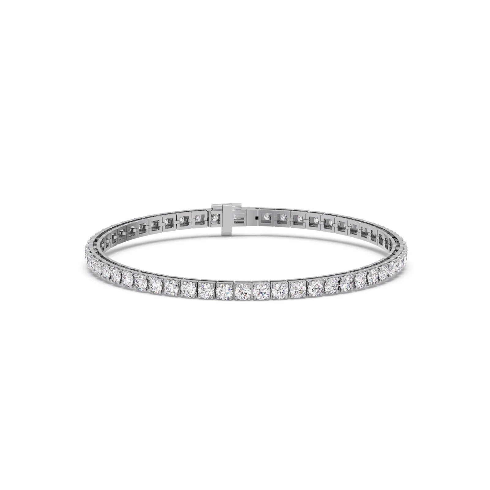 6ct Round Cut Diamond Tennis Bracelet in Gold