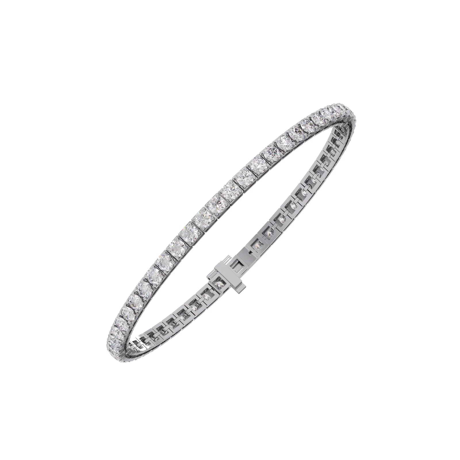 6ct Round Cut Diamond Tennis Bracelet in Gold