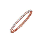 9ct Round Cut Diamond Tennis Bracelet in Gold