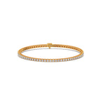 4ct Round Cut Diamond Tennis Bracelet in Gold