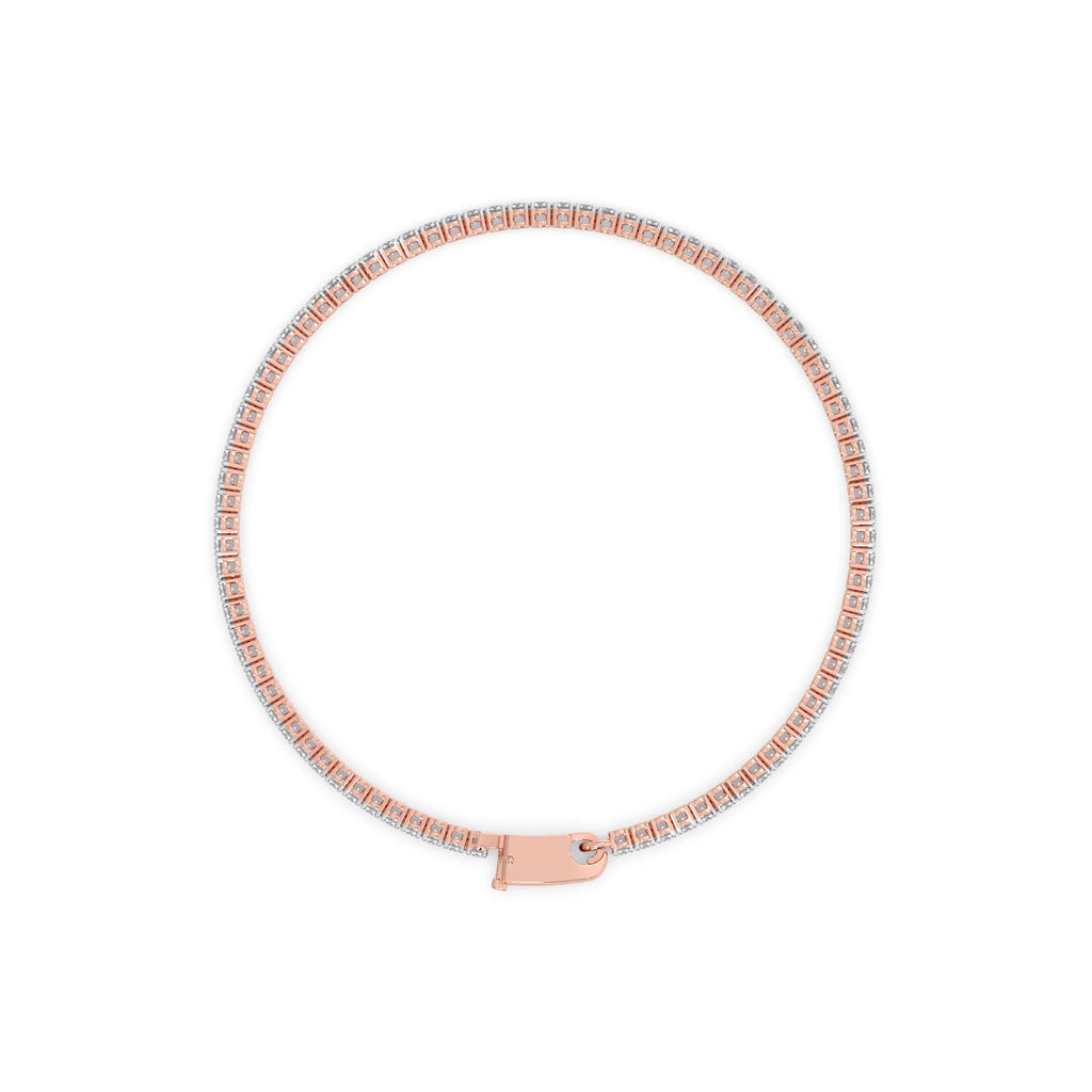 2ct Round Cut Diamond Tennis Bracelet in Gold