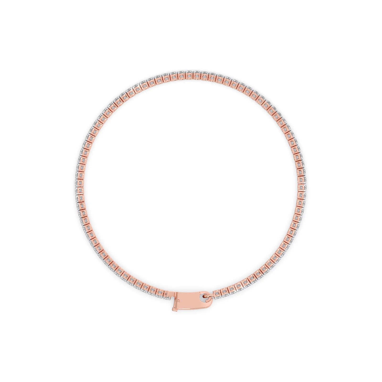 2ct Round Cut Diamond Tennis Bracelet in Gold