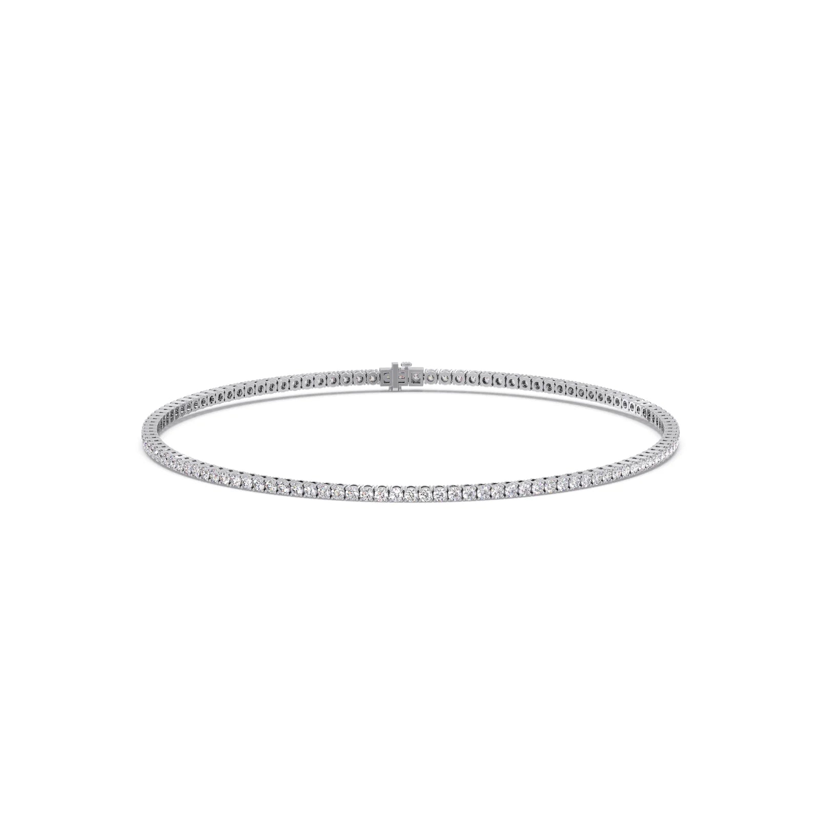 2ct Round Cut Diamond Tennis Bracelet in Gold
