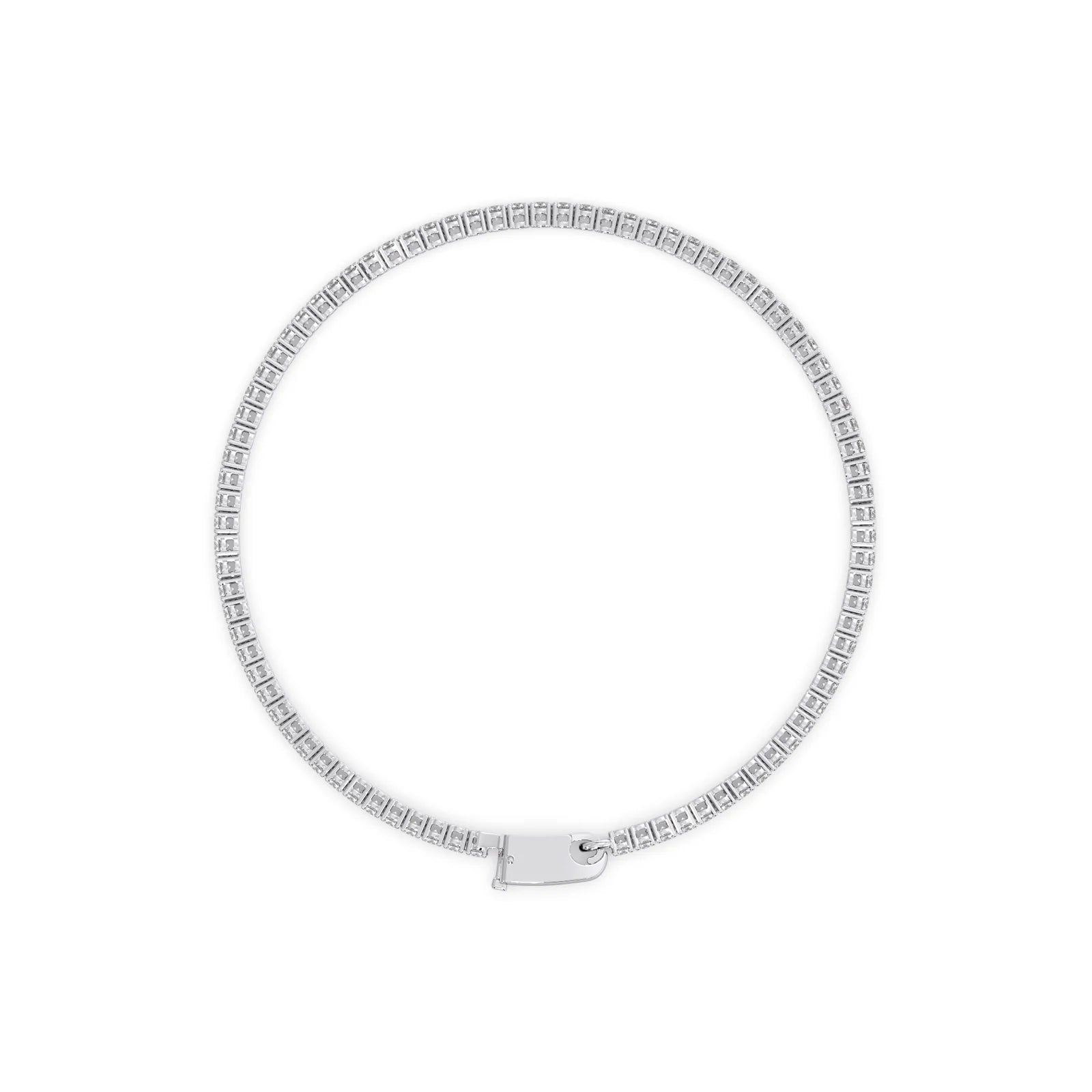 2ct Round Cut Diamond Tennis Bracelet in Gold