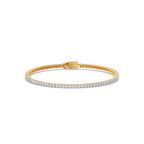 2ct Round Cut Diamond Tennis Bracelet in Gold